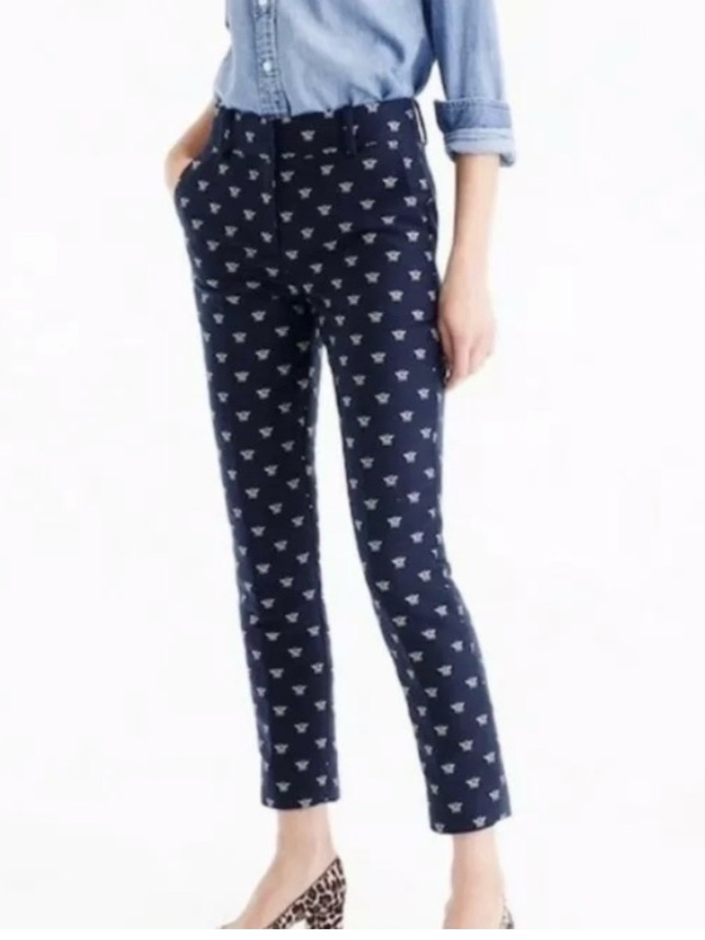 J. Crew Bumblebee Jacquard Pants - Rare EUC